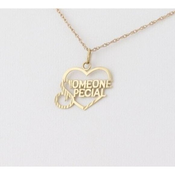 Unbranded Jewelry - 14k Yellow Gold Someone Special Heart Necklace 18" Chain
